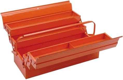 Bahco Orange Metal Cantilever Toolbox 22in